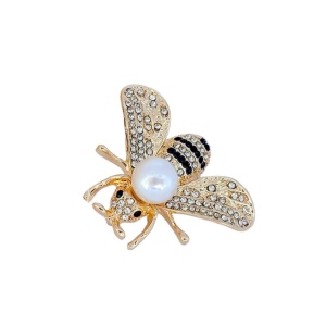 Brosa Albina cu perla 35144 Ibucork.ro
