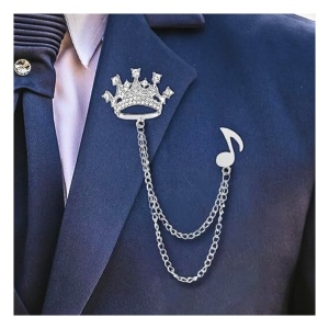 Brosa pentru sacou Silver Crown 36574 Ibucork.ro