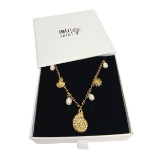 Colier placat cu aur Summer Snail - Img 1