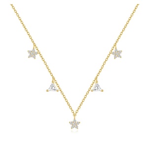 Colier reglabil din argint Star