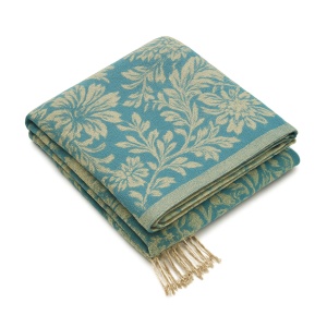 Esarfa casmir jacquard albastru, 5, ibucork.ro