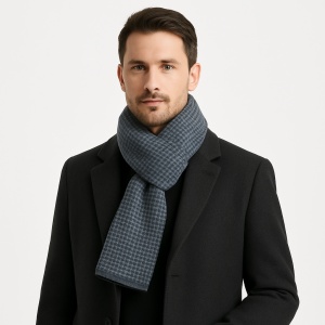 Fular casual barbatesc gri, 2, ibucork.ro