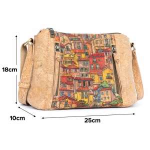 Geanta dama crossbody din pluta Peisaj urban, 7, ibucork.ro