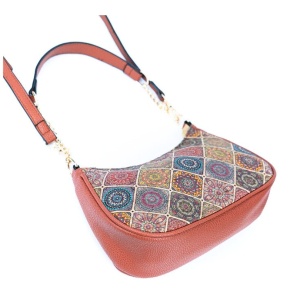 Gentuta crossbody din pluta Colors Romb - Img 5