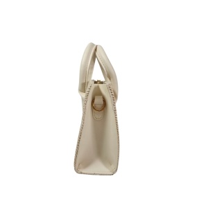 Gentuta crossbody din rafie White 28024 Ibucork.ro