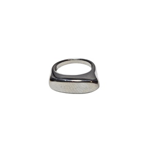 Inel din inox model geometric placat cu argint, 2, ibucork.ro