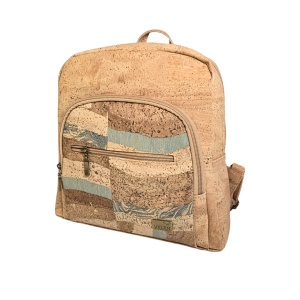 Rucsac damă din plută Patchwork - Img 2