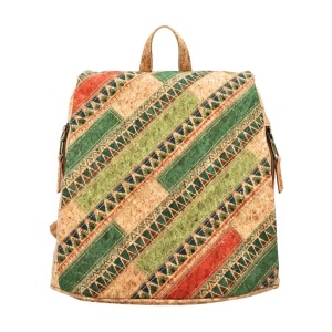 Rucsac din pluta Green Geometry 36054 Ibucork.ro