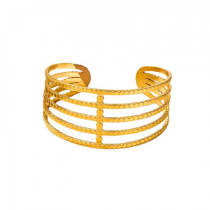 Bratara Bangle placata cu aur 26005 Ibucork.ro