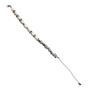 Bratara cu perle asimetrica din inox, 2, ibucork.ro