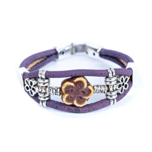 Bratara din pluta Flowers 33185 Ibucork.ro