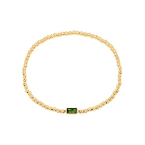 Bratara placata cu aur pe elastic cu zirconiu 34205 Ibucork.ro