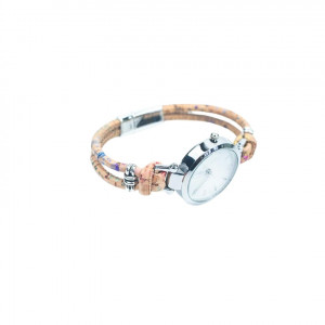 Ceas cu bratara din pluta Rainbow 26115 Ibucork.ro