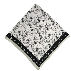 Esarfa din satin White and Black Tribe - Img 1