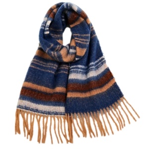 Fular Cashmere albastru 32325 Ibucork.ro