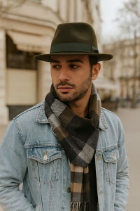 Fular Cashmere barbatesc cu franjuri, 1, ibucork.ro