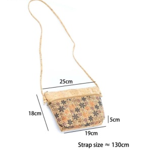 Gentuta crossbody din pluta Romb 36775 Ibucork.ro