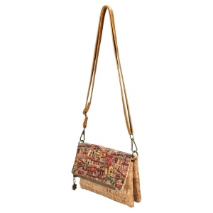 Gentuta din pluta crossbody Roofs 33195 Ibucork.ro