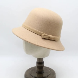 Pălărie damă elegantă Ribbon bej, 1, ibucork.ro