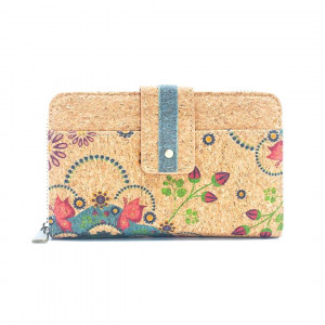 Portofel compact din pluta cu clapa 15185 Ibucork.ro