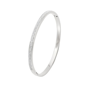 Bratara Bangle placata cu aur Silver - Img 1