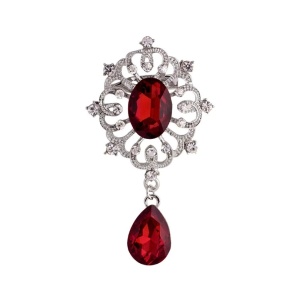 Brosa cu cristale Red Drop 36536 Ibucork.ro