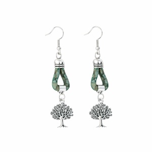 Cercei din pluta Green Tree
