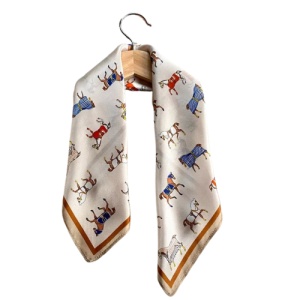Esarfa din satin Horses, 4, ibucork.ro