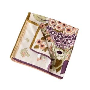 Esarfa patrata Purple Flower,  2, ibucork.ro
