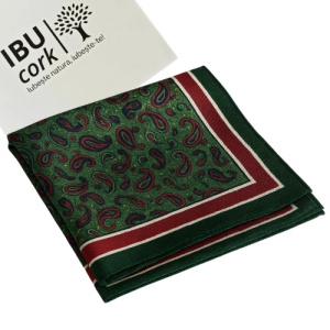 Esarfa satin paisley verde, 2, ibucork.ro