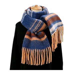 Fular Cashmere albastru 32326 Ibucork.ro