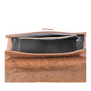 Gentuta crossbody din pluta maro 36736 Ibucork.ro