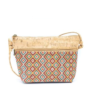 Gentuta crossbody din pluta Romb 36776 Ibucork.ro
