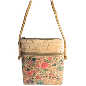 Gentuta din pluta crossbody Summer Flowers 36156 Ibucork.ro