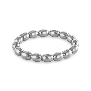 Inel din inox pepite argintii