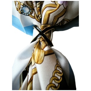 Inel pentru esarfa Cross Black 29256 Ibucork.ro