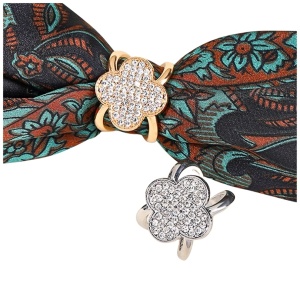 Inel pentru esarfa - Flower 31116 Ibucork.ro