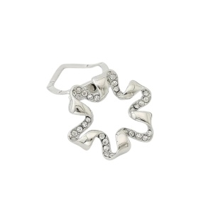 Inel pentru esarfa stil brosa cu cristale 31206 Ibucork.ro