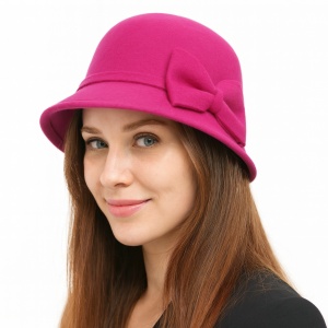 Palarie dama Ribbon fuchsia, 4, ibucork.ro