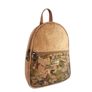 Rucsac Duo din pluta natural-Mozaic 36366 Ibucork.ro