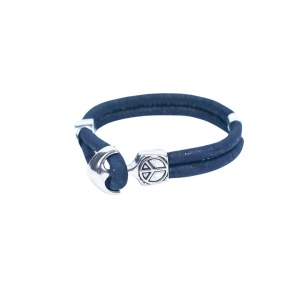 Bratara barbateasca din pluta Knot Navy 33367 Ibucork.ro