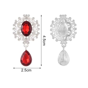 Brosa cu cristale Red Drop 36537 Ibucork.ro
