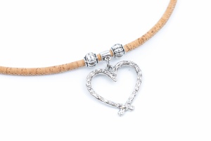 Colier din pluta Heart Pendant, 3, ibucork.ro