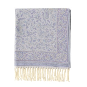 Esarfa casmir jacquard gri-violet, 2, ibucork.ro