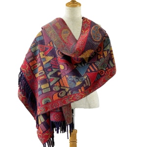 Esarfa casmir jacquart Maya, 3, ibucork.ro