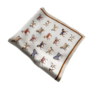 Esarfa din satin Horses, 1, ibucork.ro
