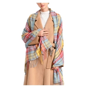 Esarfa groasa Cashmere in corouri 32497 Ibucork.ro