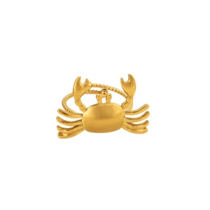 Inel deschis placat cu aur Crab 37637 Ibucork.ro