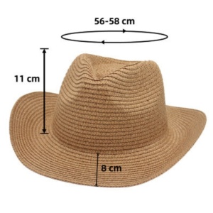 Palarie unisex din rafie Vintage 37527 Ibucork.ro
