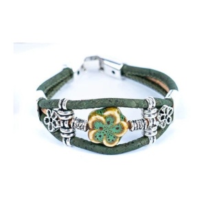 Bratara din pluta Flowers 33178 Ibucork.ro